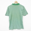 70s 半袖Tシャツ ボーダー グリーン メンズM相当 | 古着