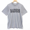 00s 半袖Tシャツ レイダース 霜降りグレー メンズM相当 | 古着