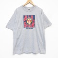 90s 半袖Tシャツ ラスベガス グレー メンズXL相当 | 古着