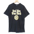 フルーツオブザルーム 90s 半袖Tシャツ NHLボストンブルーインズプリント ブラック メンズL相当 | 古着