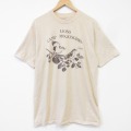ヘインズ 80s 半袖Tシャツ 鳥 ベージュ メンズXL相当 | 古着