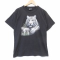 00s 半袖Tシャツ タイガー ブラック メンズM相当 | 古着
