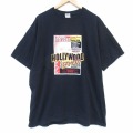 00s 半袖Tシャツ ハリウッド ブラック メンズXL相当 | 古着