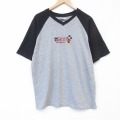00s 半袖Tシャツ ミッキー刺繍 グレー メンズXL相当 | 古着