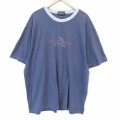 エディーバウアー 00s 半袖Tシャツ ビッグロゴ ネイビー メンズXL相当 | 古着