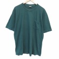 タウンクラフト 90s 半袖Tシャツ 胸ポケット付き グリーン メンズXL相当 | 古着