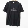 80s 半袖Tシャツ メッセージ ブラック メンズL相当 | 古着