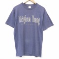 90s 半袖Tシャツ Brighamカレッジ パープル メンズL相当 | 古着