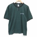 チャンピオン 00s 半袖Tシャツ ワンポイントロゴ グリーン メンズL相当 | 古着