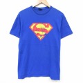 00s 半袖Tシャツ スパイダーマン映画プリント ブルー メンズL相当 | 古着