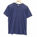 ラッセル 80s 半袖Tシャツ 無地 ネイビー メンズL相当 | 古着