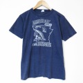 80s 半袖Tシャツ アーカンソー ネイビー メンズM相当 | 古着