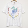 フルーツオブザルーム 90s 半袖Tシャツ タツノオトシゴ ホワイト メンズXL相当 | 古着