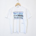 90s 半袖Tシャツ メッセージ ホワイト メンズM相当 | 古着