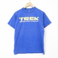 90s 半袖Tシャツ TREK ブルー メンズM相当 | 古着