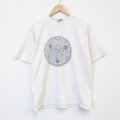 90s 半袖Tシャツ ケルト文様 ベージュ メンズL相当 | 古着