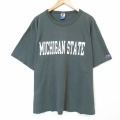 チャンピオン 90s 半袖Tシャツ ミシガン グリーン メンズXL相当 | 古着