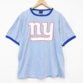 90s 半袖Tシャツ ニューヨークジャイアンツプリント ライトブルー メンズL相当 | 古着
