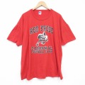 ラッセル 80s 半袖Tシャツ フットボール レッド メンズXL相当 | 古着