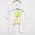 ルーニーテューンズ 90s 半袖Tシャツ トゥイーティー ホワイト メンズXL相当 | 古着