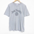 00s 半袖Tシャツ ジャックダニエル グレー メンズXL相当 | 古着
