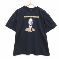 00s 半袖Tシャツ オバマ大統領 ブラック メンズXL相当 | 古着