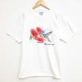 L★古着 All Sport 半袖 ビンテージ Tシャツ メンズ 90年代 90s 鳥 コットン クルーネック ホワイト 26jun26
