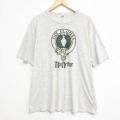 XL★古着 ラッセル 半袖 ビンテージ Tシャツ メンズ 80年代 80s ベルト 大きいサイズ クルーネック USA製 グレー 霜降り 26jun26