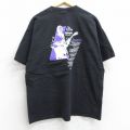 XL★古着 半袖 ビンテージ ロック バンド Tシャツ メンズ 00年代 00s ルーサーギタージュニアジョンソン コットン クルーネック 黒 ブラック 25aug05 中古
