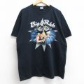 XL★古着 半袖 ビンテージ ロック バンド Tシャツ メンズ 00年代 00s ビッグ&リッチ コットン クルーネック 黒 ブラック 25aug05 中古