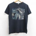 M★古着 半袖 ビンテージ ロック バンド Tシャツ メンズ 00年代 00s ジェイソンアルディーン コットン クルーネック 黒 ブラック 25aug05 中古
