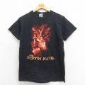 S★古着 半袖 ビンテージ ロック バンド Tシャツ メンズ コフィンキャッツ コットン クルーネック 黒 ブラック 25aug06 中古