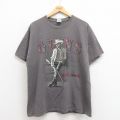 L★古着 半袖 ビンテージ ロック バンド Tシャツ メンズ 00年代 00s ジャスティンムーア コットン クルーネック グレー 25aug06 中古