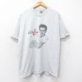 XL★古着 ジャージーズ 半袖 ビンテージ ロック バンド Tシャツ メンズ 00年代 00s エルビスプレスリー Elvis fest クルーネック 薄グレー 霜降り 25aug20 中古