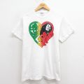 M★古着 フルーツオブザルーム 半袖 ビンテージ ロック バンド Tシャツ メンズ 00年代 00s ボブマーリー コットン クルーネック 白 ホワイト 25aug21 中古