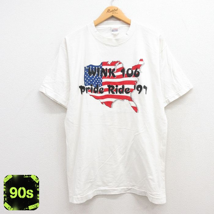 【50%OFF】90s 半袖Tシャツ WINK106 ホワイト L | 古着