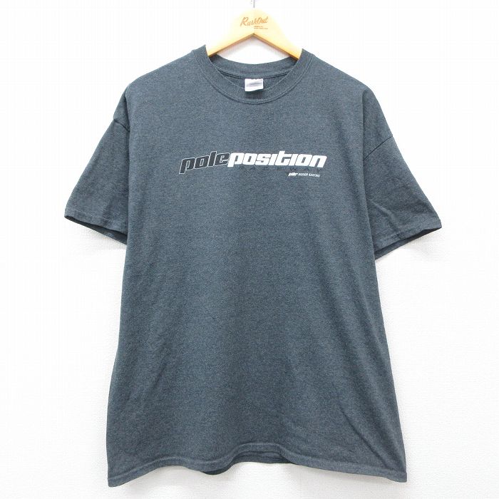 00s 半袖Tシャツ pole position グレー XL | 古着
