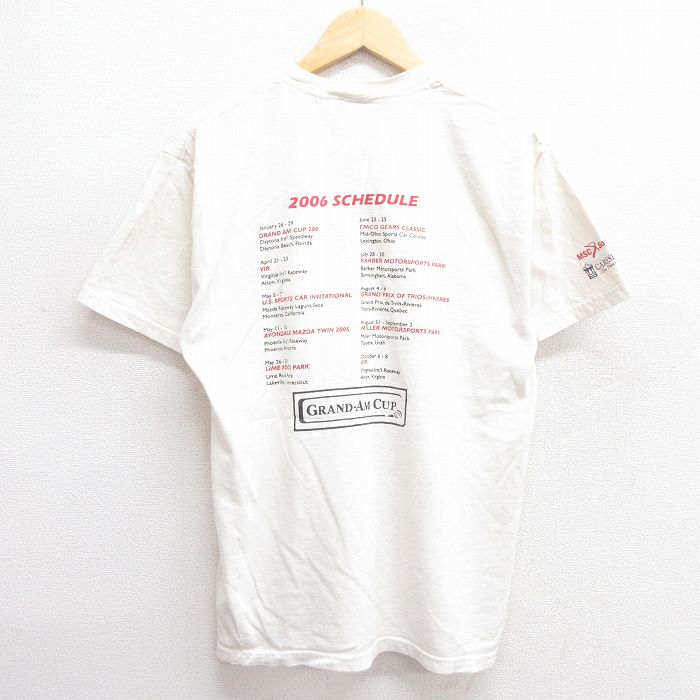L★古着 半袖 ビンテージ Tシャツ メンズ 00年代 00s レーシング フォード Ford コットン クルーネック 白 ホワイト 25apr25 中古