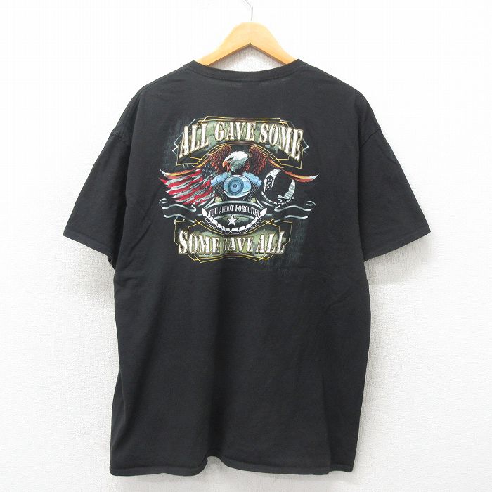 【50%OFF】XL★古着 半袖 ビンテージ Tシャツ メンズ 00年代 00s 鳥 大きいサイズ クルーネック 黒 ブラック 25may12 中古