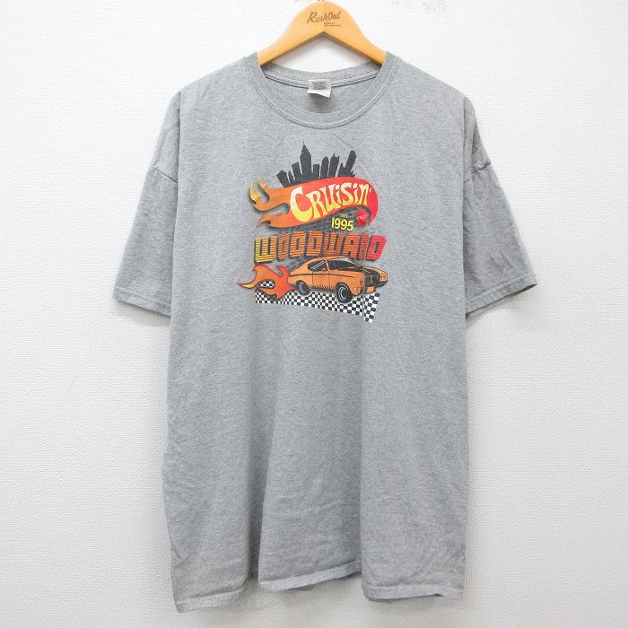 00s 半袖Tシャツ CRUISIN WOODWARD グレー霜降り XL | 古着