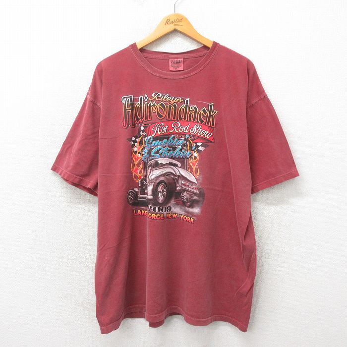 00s 半袖Tシャツ ホットロッドショー バーガンディ XL | 古着