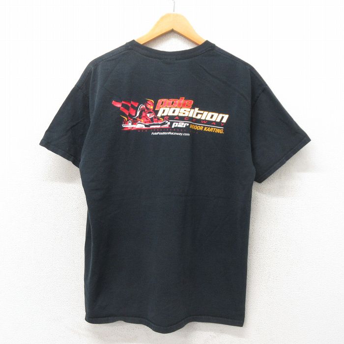 00s 半袖Tシャツ レーシングカー ブラック L | 古着