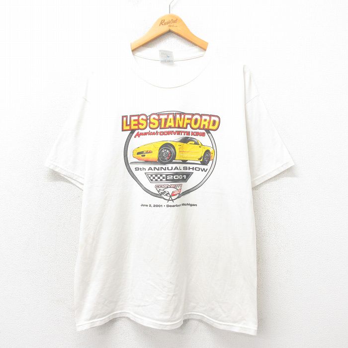 ジャージーズ 00s 半袖Tシャツ コルベット ホワイト XL | 古着