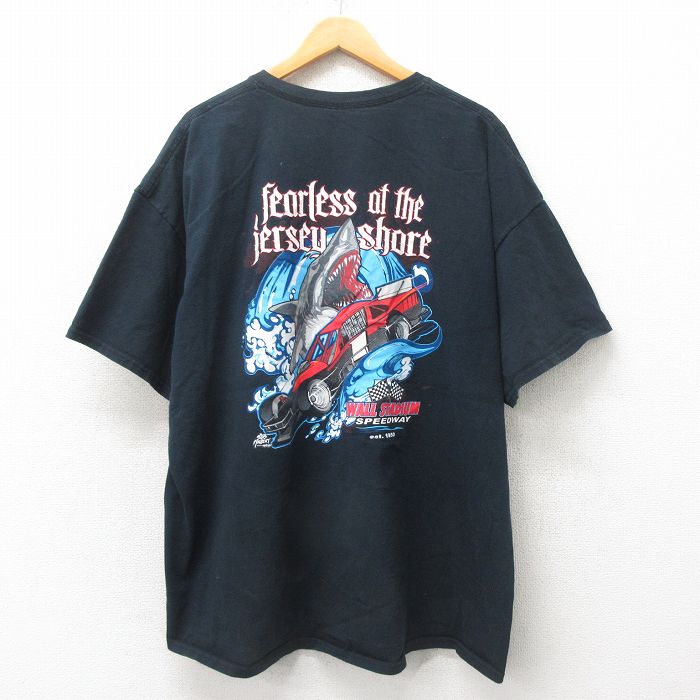 00s 半袖Tシャツ サメ ブラック XL | 古着