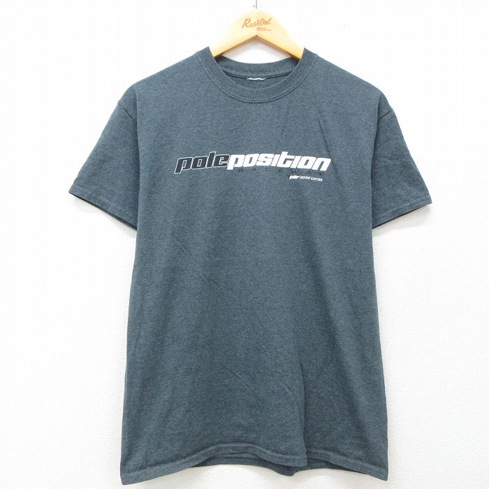 半袖Tシャツ レーシングカー グレー M | 古着