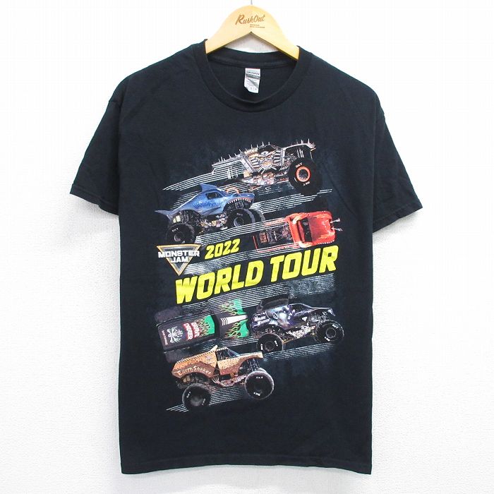 半袖Tシャツ レーシングカー ブラック L | 古着