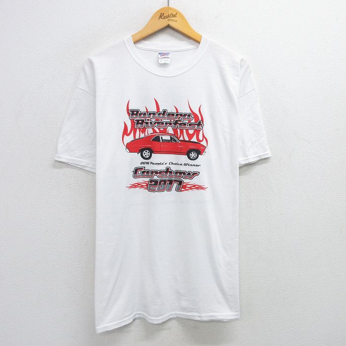 半袖Tシャツ 車 ホワイト XL | 古着