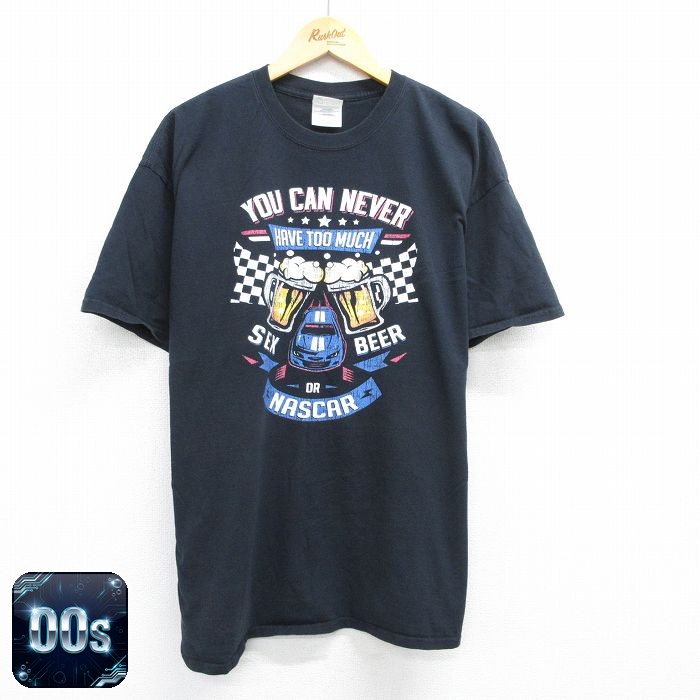 【50%OFF】00s 半袖Tシャツ NASCAR ブラック XL | 古着