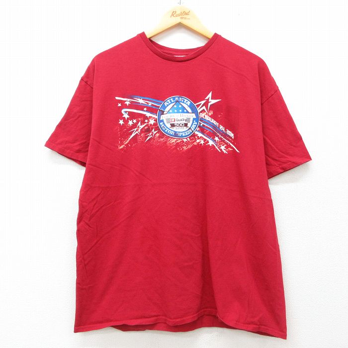 レーシングカー 半袖Tシャツ レッド XL | 古着