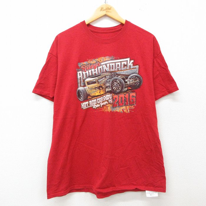 半袖Tシャツ レーシングカー レッド XL | 古着
